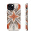 Silver Feather Compass - Impact Resistant Phone Case